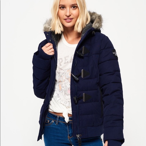 microfibre toggle puffer jacket